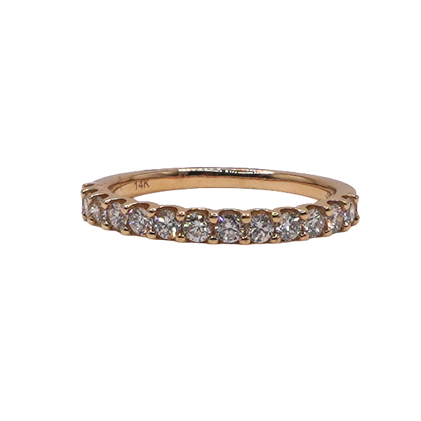 .50ctw Diamond Micropave Band- 14k Yellow Gold Lumina Gem Wilmington, NC