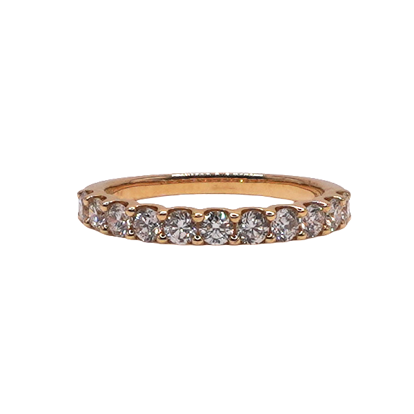 .75ctw Diamond Micropave Band- 14k Yellow Gold Lumina Gem Wilmington, NC