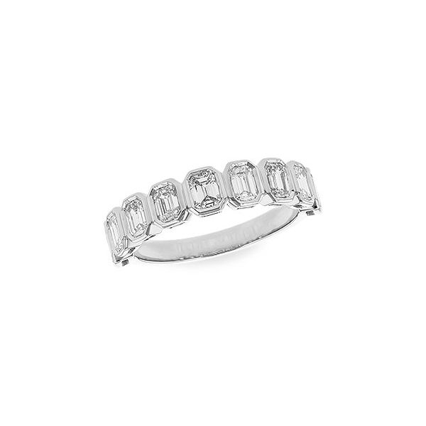 Allison-Kaufman 1.35ctw Emerald Cut Diamond Band- 14k White Gold Lumina Gem Wilmington, NC