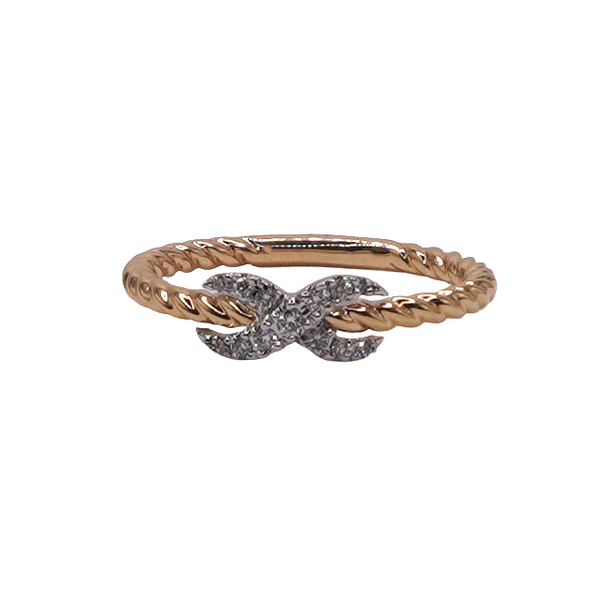 .10ctw Diamond X Band- 14k Two Tone Gold Lumina Gem Wilmington, NC
