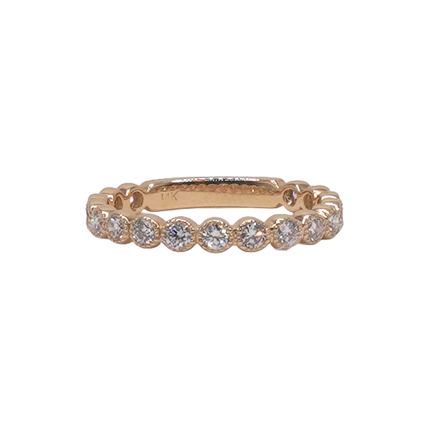 .70ctw Bezel Set Diamond Band- 14k Yellow Gold Lumina Gem Wilmington, NC