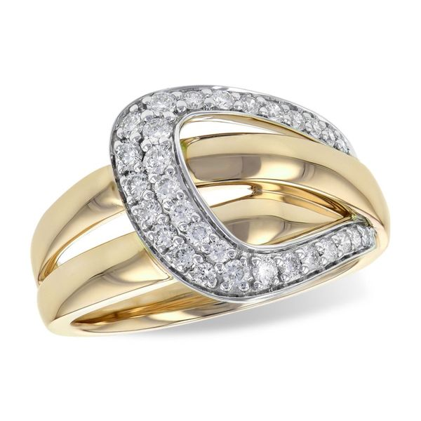 Allison Kaufman .38ctw Diamond Ring - Yellow Gold Lumina Gem Wilmington, NC