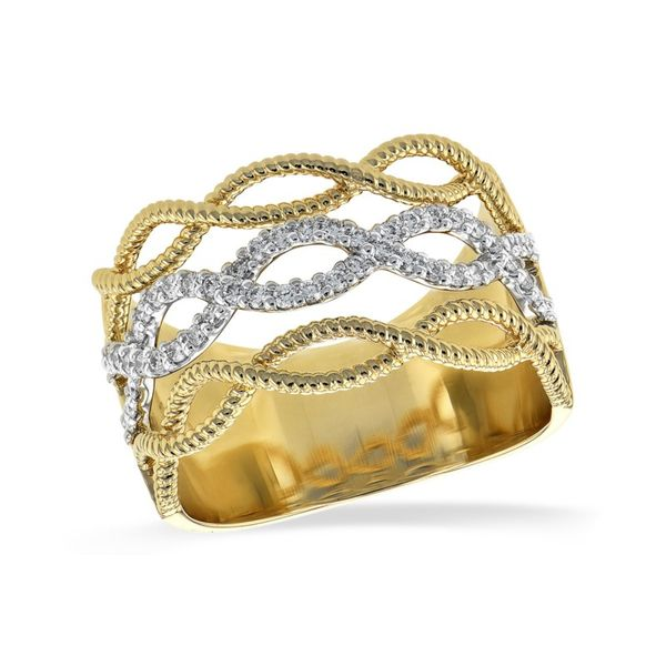 Allison-Kaufman Diamond and Two Tone Gold Fashion Band Lumina Gem Wilmington, NC