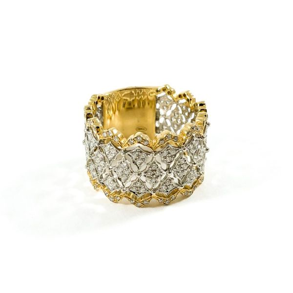 DJULA Paris .86ctw Diamond Two Tone Wide Band Image 2 Lumina Gem Wilmington, NC