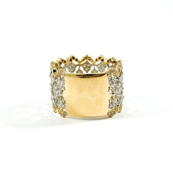 DJULA Paris .86ctw Diamond Two Tone Wide Band Image 3 Lumina Gem Wilmington, NC