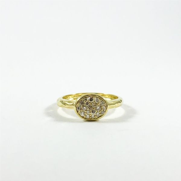 Raymond Mazza Pave Diamond Ring in 14k Green Gold Lumina Gem Wilmington, NC