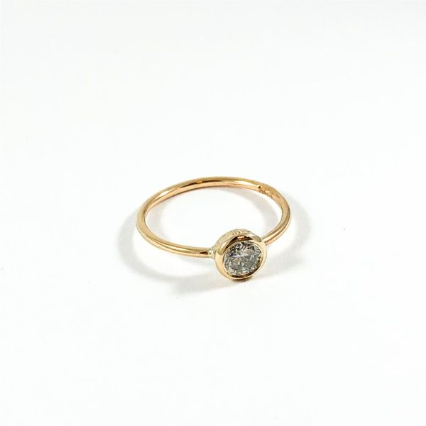 .40ct Round Bezel Set Diamond Ring - Yellow Gold - Handmade at Lumina Gem Image 2 Lumina Gem Wilmington, NC