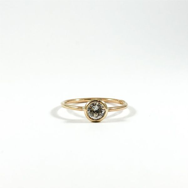 .40ct Round Bezel Set Diamond Ring - Yellow Gold - Handmade at Lumina Gem Lumina Gem Wilmington, NC
