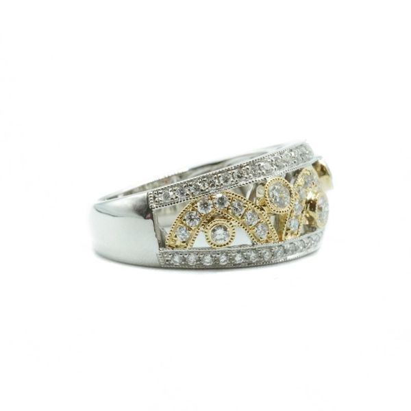 .66ctw Diamond Fashion Ring - Two Tone Gold Image 2 Lumina Gem Wilmington, NC