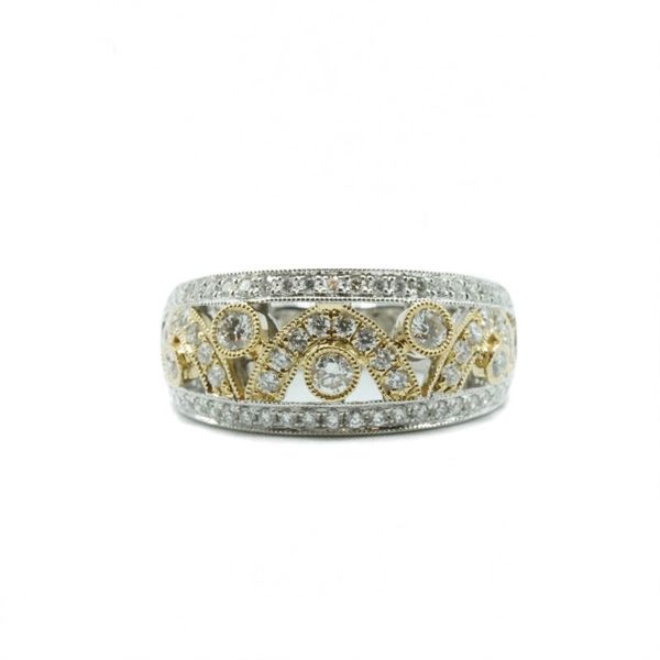.66ctw Diamond Fashion Ring - Two Tone Gold Lumina Gem Wilmington, NC
