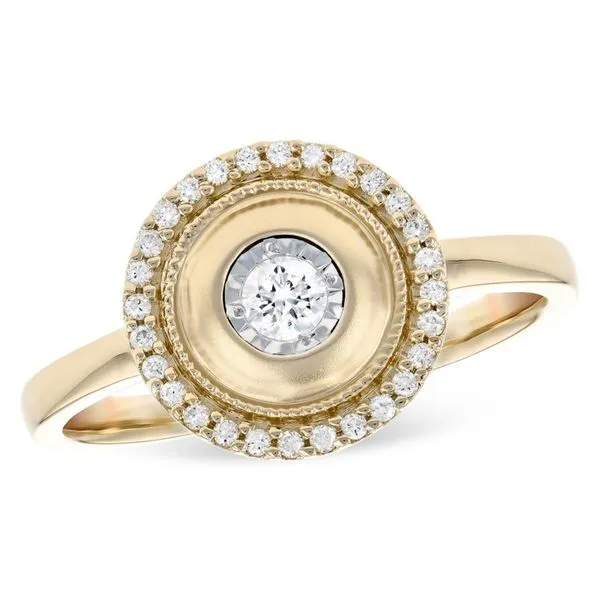 Allison Kaufman .10ctw Diamond and Yellow Gold Ring Lumina Gem Wilmington, NC