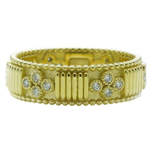 Raymond Mazza .24ctw Diamond Eternity Band - 14k Green Gold Lumina Gem Wilmington, NC