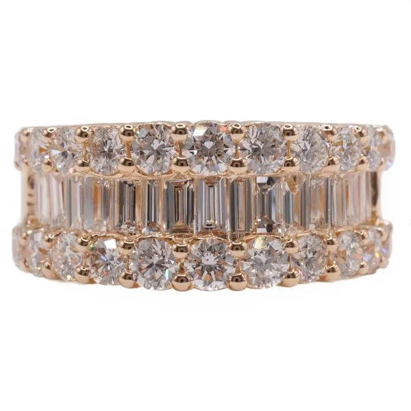 3.01ctw Diamond and Yellow Gold Wide Band Lumina Gem Wilmington, NC