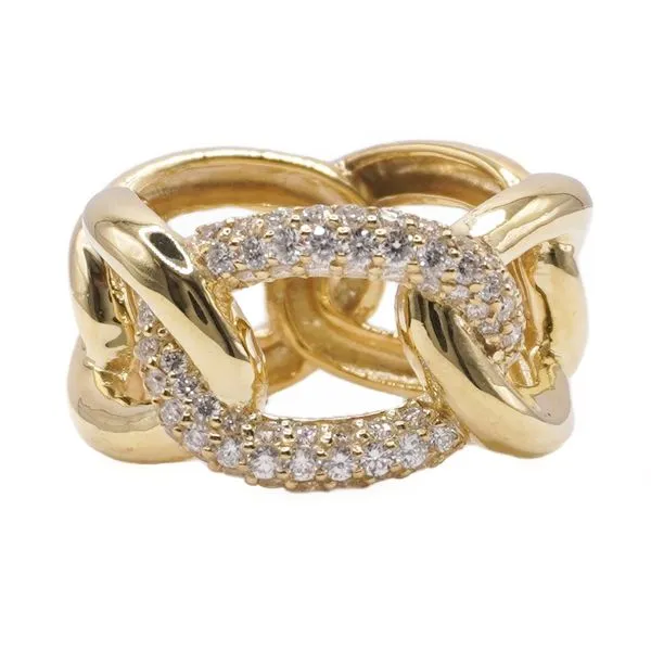 Raymond Mazza .86ctw Diamond Link Ring Lumina Gem Hampstead, NC