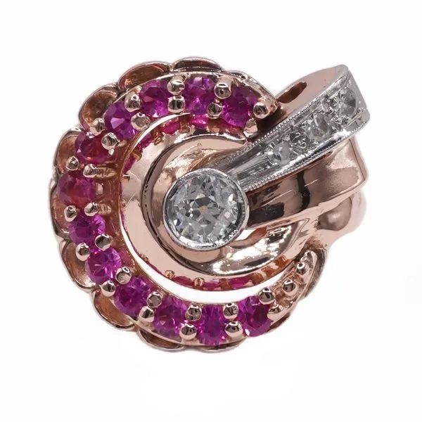 Ruby and Diamond Ring in 14k Rose Gold Lumina Gem Hampstead, NC