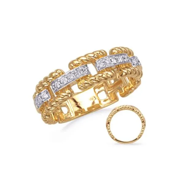 .21ctw Diamond Rope Link Band- 14k Yellow Gold Lumina Gem Wilmington, NC