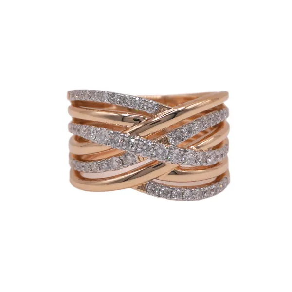 .75ctw Diamond Crossover Band Lumina Gem Hampstead, NC
