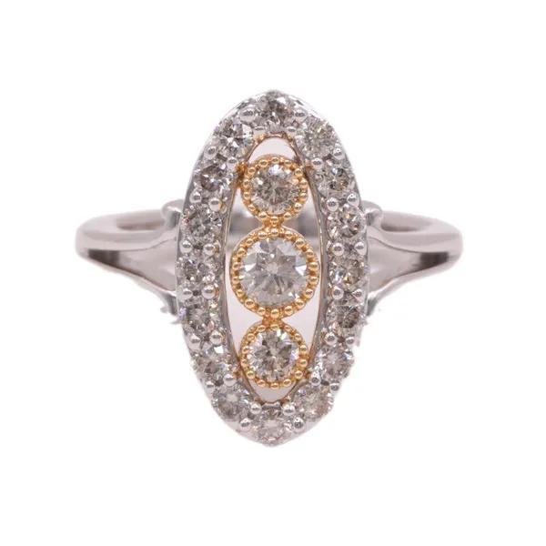 Piyaro 1.04ctw Diamond Elongated Ring Lumina Gem Hampstead, NC