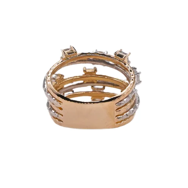 Dimaond 14k Two Tone Fashion Ring Image 2 Lumina Gem Hampstead, NC