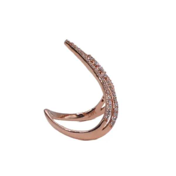 Diamond and Rose Gold V Ring Lumina Gem Hampstead, NC