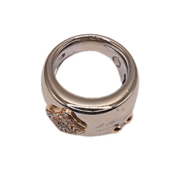 Novelle Brague Diamond and 18k Yellow Gold Wide Band Image 2 Lumina Gem Hampstead, NC