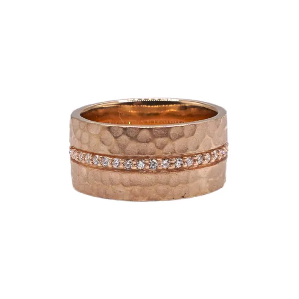 Frank Reubel .42ctw Diamond Wide Band- 14k Yellow Gold Lumina Gem Hampstead, NC