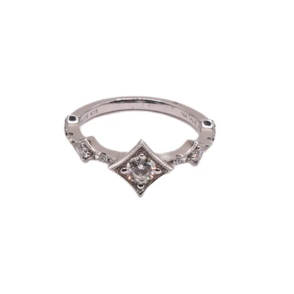 Forevermark .39ctw Diamond Band- 18k White Gold Image 2 Lumina Gem Hampstead, NC