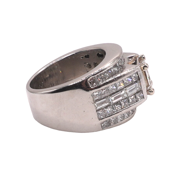 1.25ct Diamond in a 3.40ctw Diamond Band- Platinum Image 3 Lumina Gem Wilmington, NC