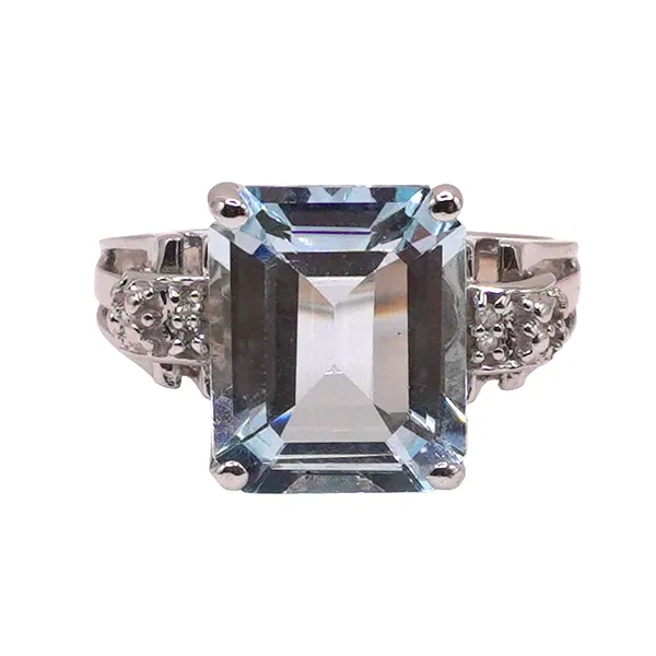 Blue Stone Ring- 14k White Gold Lumina Gem Hampstead, NC