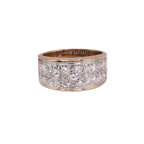 .50ctw Wide Diamond Band- 14k White Gold Lumina Gem Hampstead, NC