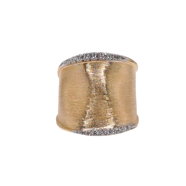 Marco Bicego 18k Yellow Gold and Diamond Ring Lumina Gem Wilmington, NC