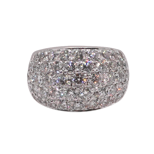 3.75ctw Diamond Pave Ring- 18k White Gold Image 2 Lumina Gem Wilmington, NC