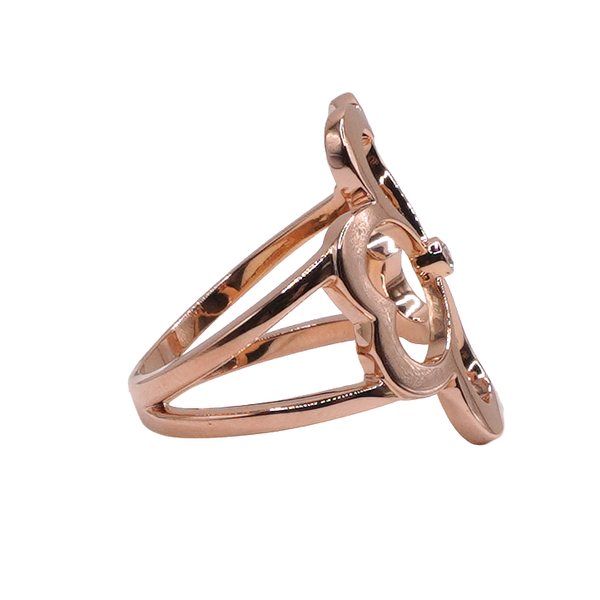 Gumuchian .03ctw Diamond ring- 18k Rose Gold Image 2 Lumina Gem Wilmington, NC