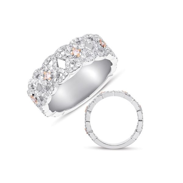 Wide Diamond Band- 14k White Gold Lumina Gem Wilmington, NC