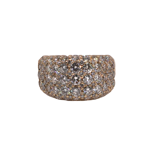 3.69ctw Pave Diamond Band- 18k Yellow Gold Lumina Gem Wilmington, NC
