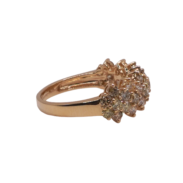 Multicolored Natural Diamond Ring- 14k Yellow Gold Image 2 Lumina Gem Wilmington, NC