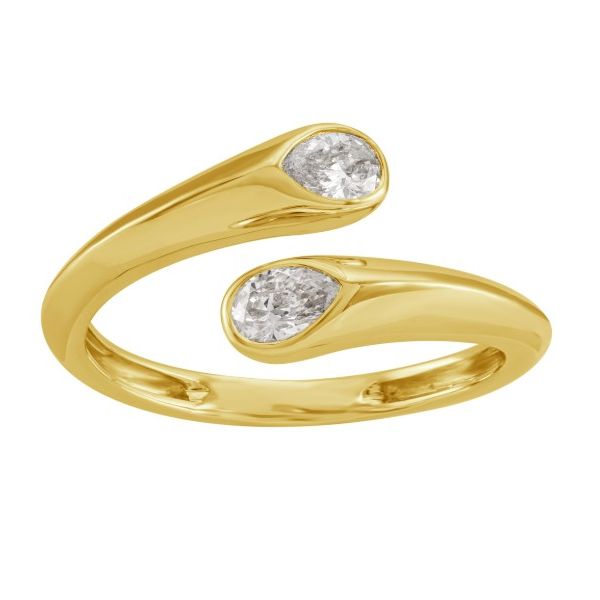 S. Kashi Diamond Bypass Ring- 14k Yellow Gold Lumina Gem Wilmington, NC