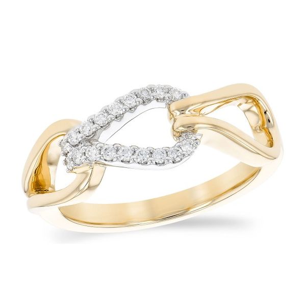 Allison-Kaufman .15ctw Diamond Link Deisng Ring- 14k Yellow Gold Lumina Gem Wilmington, NC