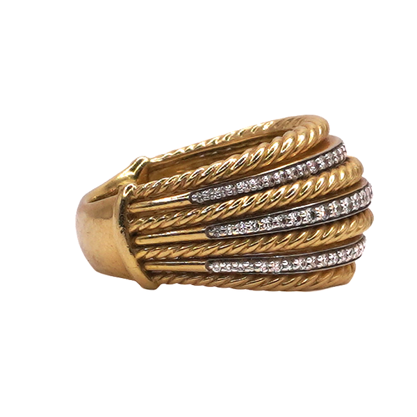 David Yurman Lantana Diamond Ring- 18k Yellow Gold Image 2 Lumina Gem Wilmington, NC