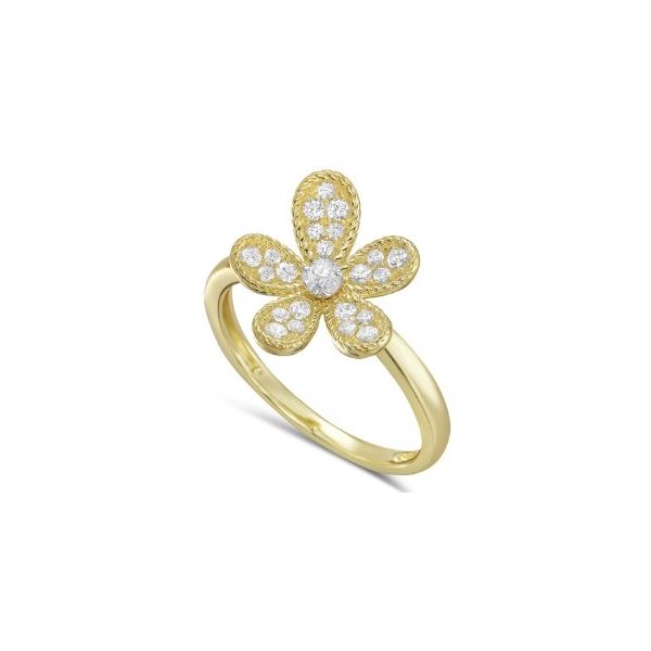 Shula Diamond Flower Ring- 14k Yellow Gold Lumina Gem Wilmington, NC