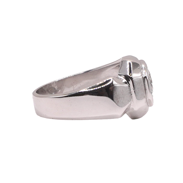 Approximately .80ct Round Diamond Men's Band- 14k White Gold Image 3 Lumina Gem Wilmington, NC