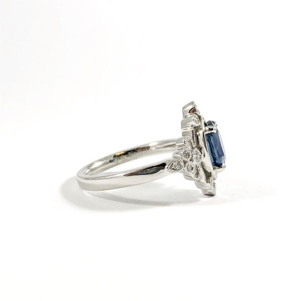 S. Kashi and Sons Ring with 1.56ct Oval Natural Sapphire Image 2 Lumina Gem Wilmington, NC