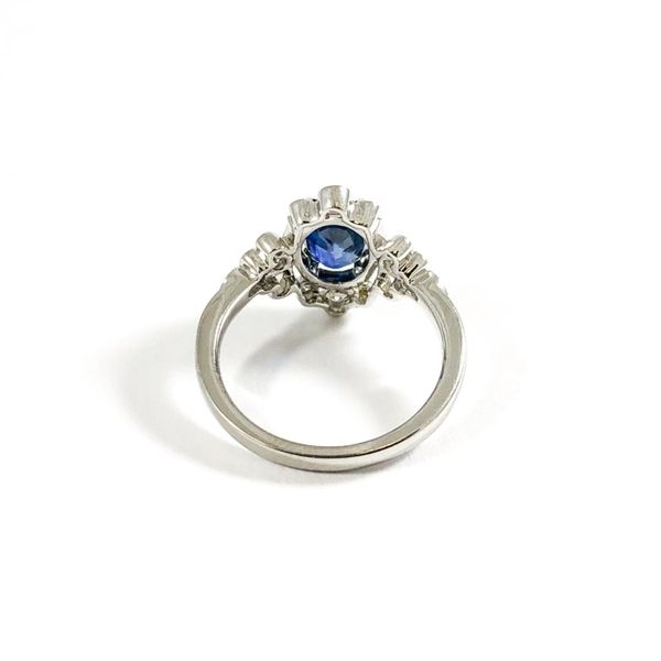 S. Kashi and Sons Ring with 1.56ct Oval Natural Sapphire Image 3 Lumina Gem Wilmington, NC