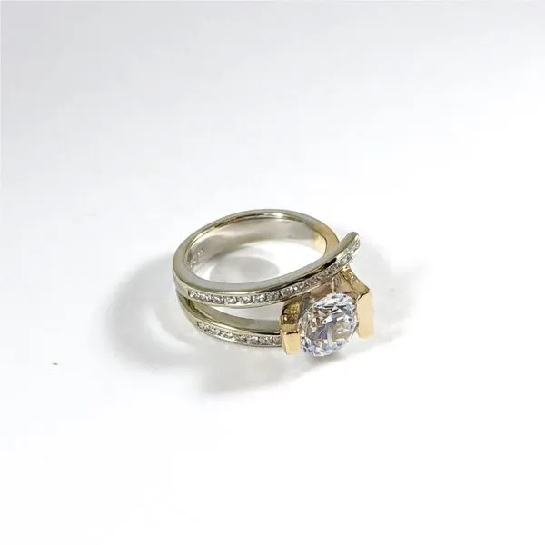 Frank Reubel Diamond Two Tone Semi-Mount Image 2 Lumina Gem Wilmington, NC