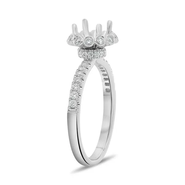 .36ctw Diamond and White Gold Semi Mount Image 2 Lumina Gem Wilmington, NC