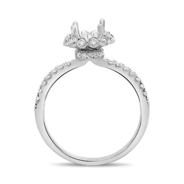 .36ctw Diamond and White Gold Semi Mount Image 3 Lumina Gem Wilmington, NC