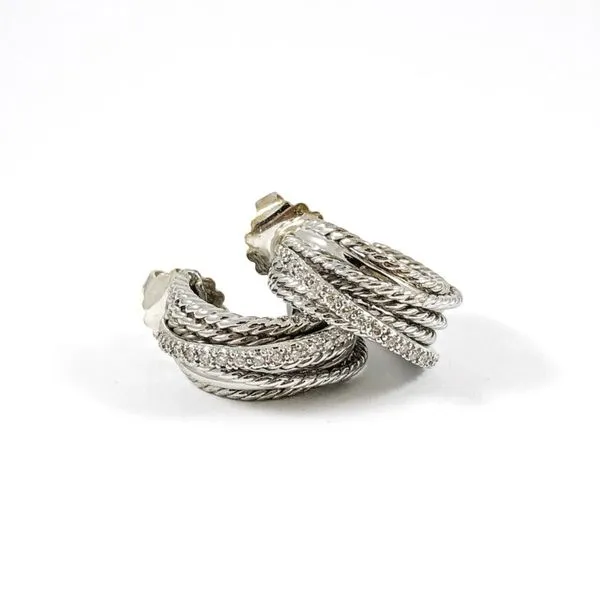 David Yurman Diamond Crossover Huggies Lumina Gem Wilmington, NC