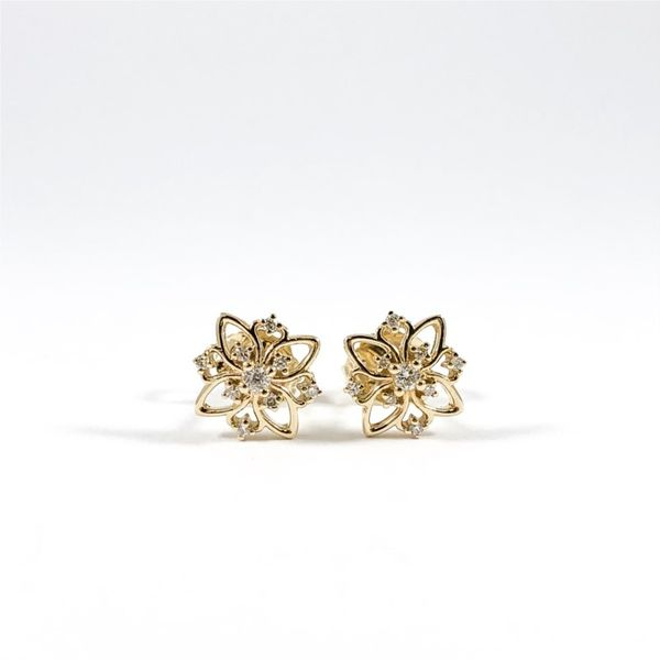 .10ctw Diamond and Yellow Gold Earrings Lumina Gem Wilmington, NC
