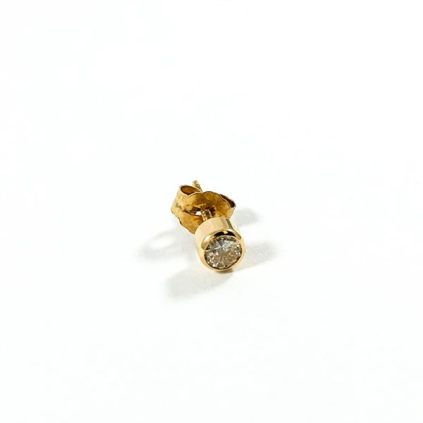 .10ct Diamond and Yellow Gold Stud Image 2 Lumina Gem Wilmington, NC