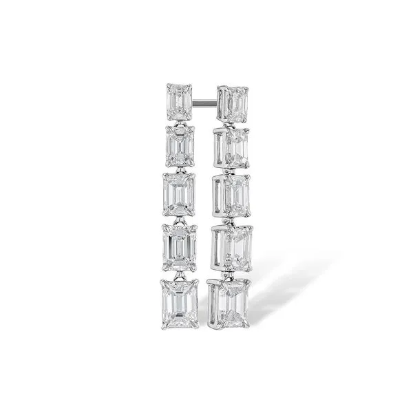 Allison-Kaufman 1.90ctw Emerald Cut Diamond Drop Earrings Lumina Gem Hampstead, NC